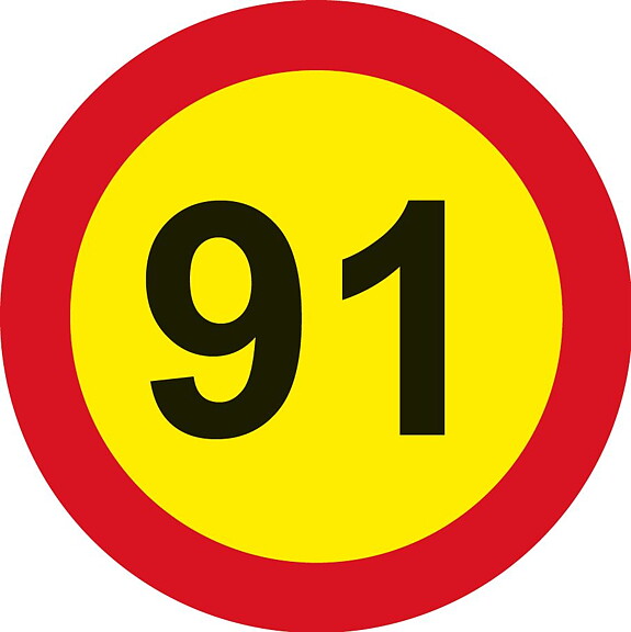 Hastighetsmärke KIT 80-100 km/h