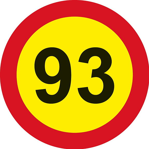 Hastighetsmärke KIT 80-100 km/h