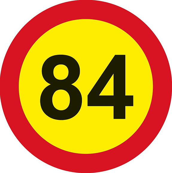 Hastighetsmärke KIT 80-100 km/h