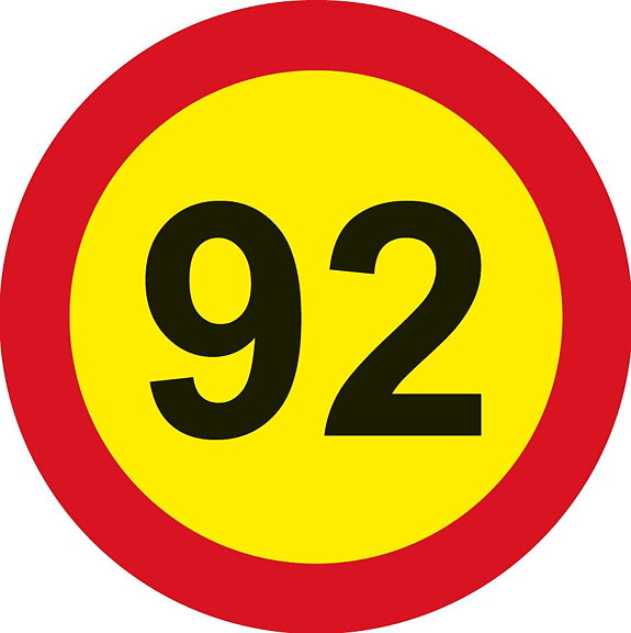Hastighetsmärke KIT 80-100 km/h