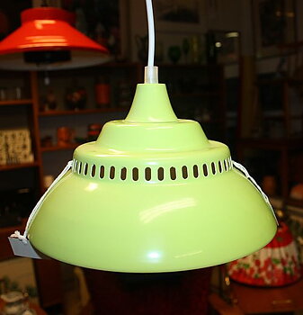 Lampa - Pendel - Retro -  Lime