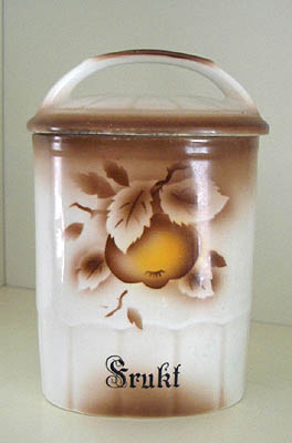 Speceriburk - Porslin -  Frukt