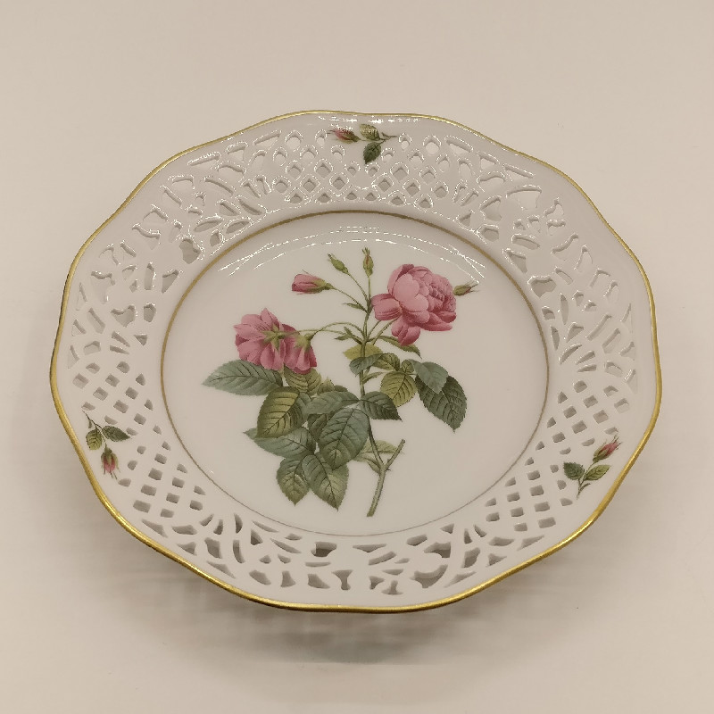 Klassiska Rosor assiett Rosa Reclinata från Fyrklövern