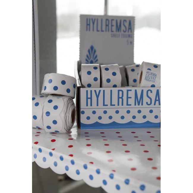 Blå prick hyllremsa från Grunne - 2