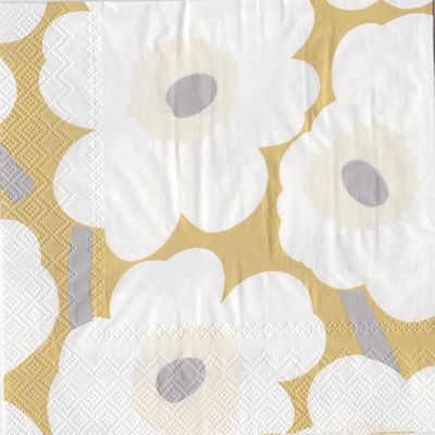 Unikko guld servett från Marimekko 
