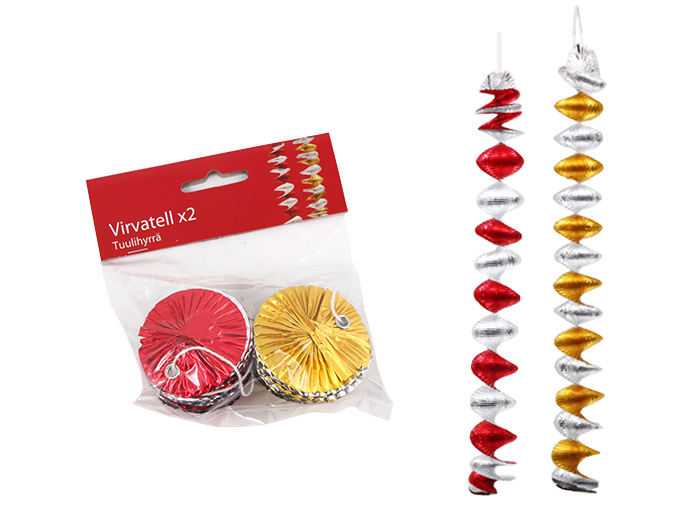 Virvatell 2-pack gammaldags fönsterprydnad