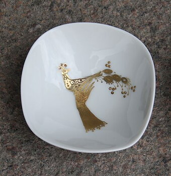 Fågel i hand skål från Rosenthal 