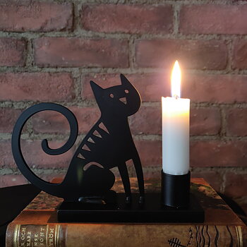 Sittande katt ljusstake från Bengt & Lotta