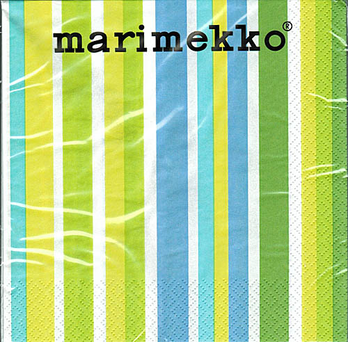 Onnellinen servett från Marimekko 