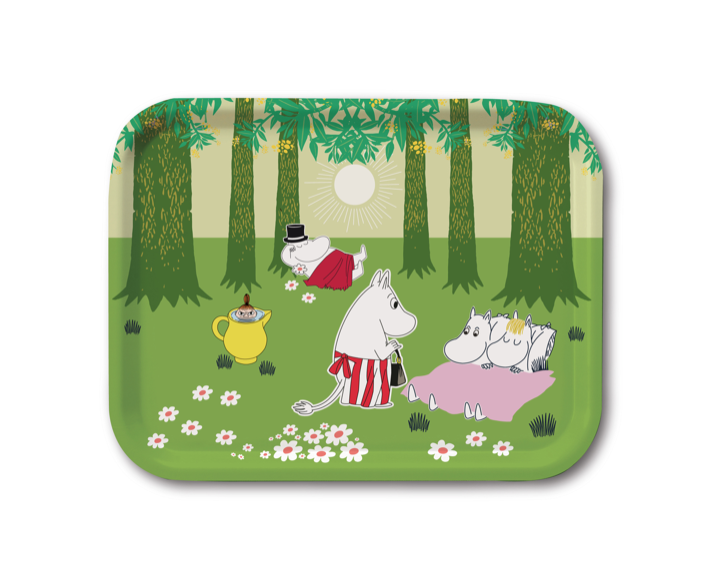  Mumin Summer Green bricka från Opto Design