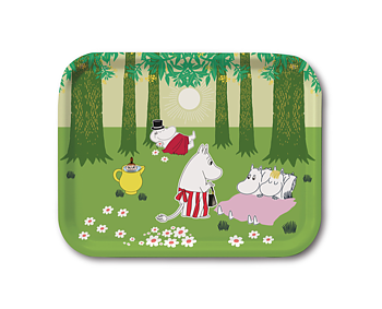  Mumin Summer Green bricka från Opto Design