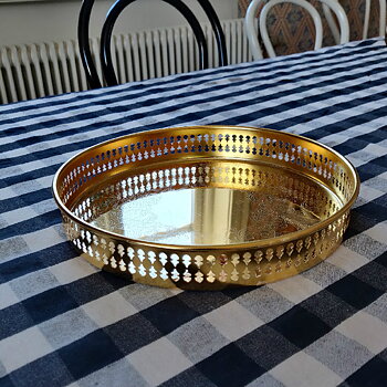 Bricka rund från Scandia Guld 