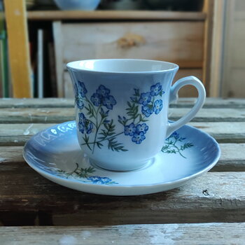 Sveriges Blå Blommor kaffekopp från Svaneholm