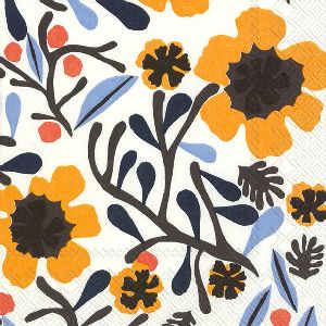 Mykerö White Yellow servett från Marimekko 