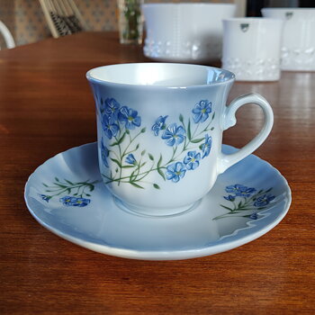 Sveriges Blå Blommor kaffekopp från Svaneholm