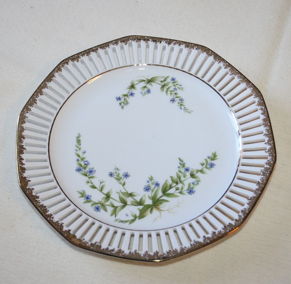 Svaneholm - Porslin - Svensk Fjällflora - Assiett nr 2