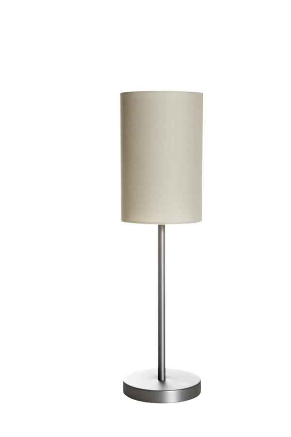 Lampa i stål med textilskärm - 3