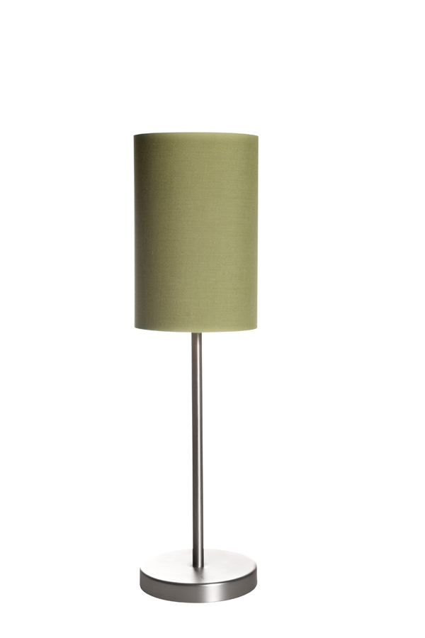 Lampa i stål med textilskärm - 5