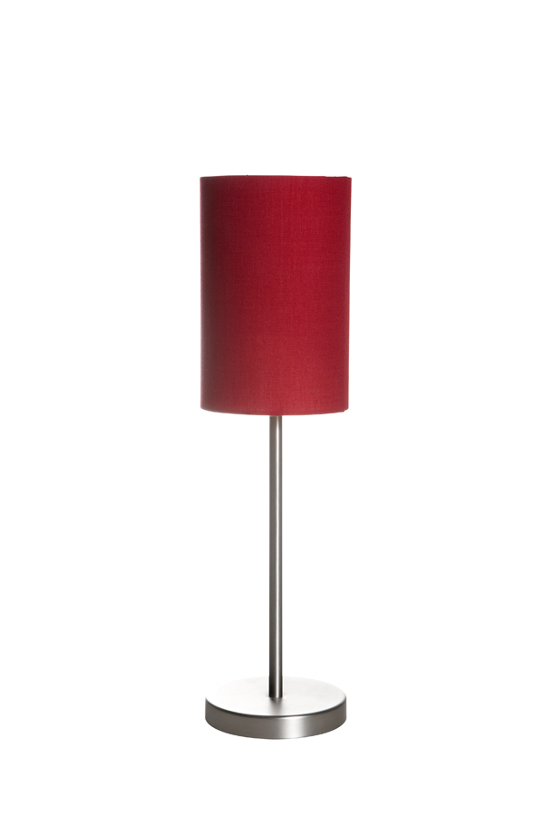 Lampa i stål med textilskärm - 2
