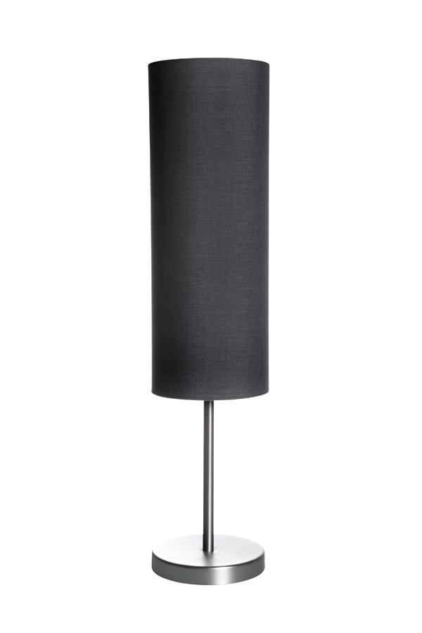 Lampa i stål med textilskärm - 4