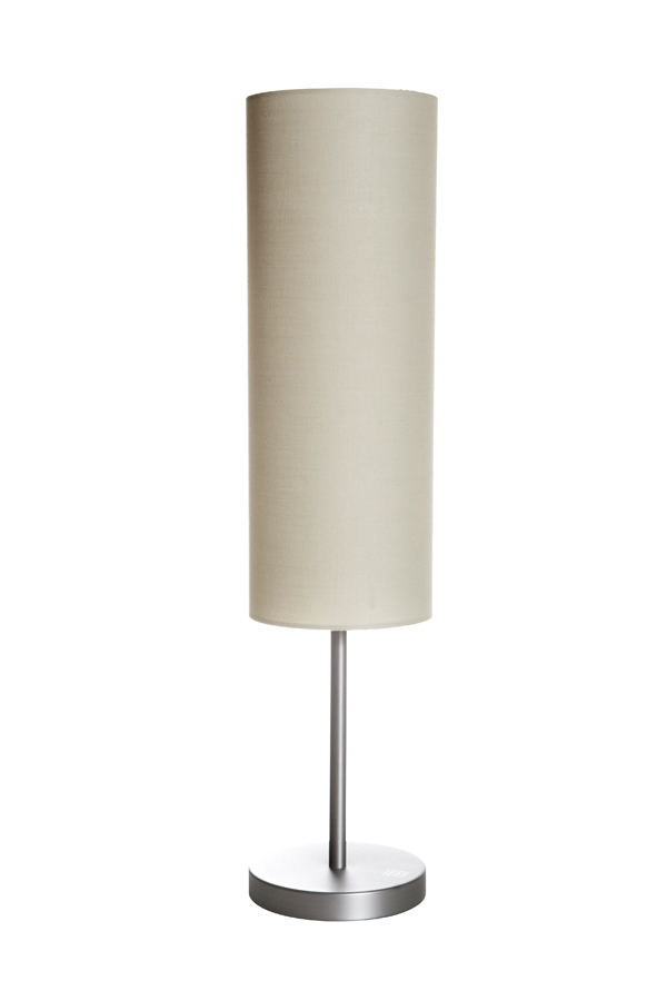 Lampa i stål med textilskärm - 3