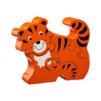 Pusseldjur Tiger med unge från Lanka Kade