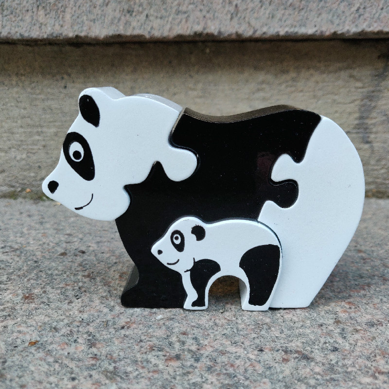 Pusseldjur Panda med unge från Lanka Kade