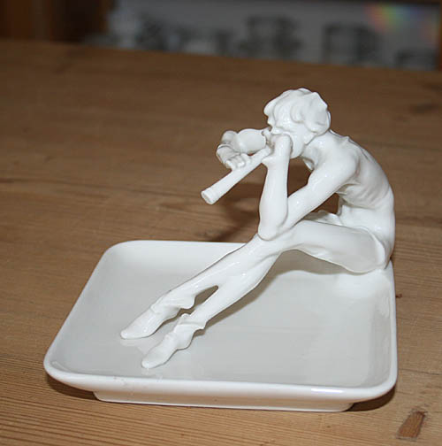 Hutschenreuther - Porslin - Karl Tutter - Figurin - Askfat  - 3
