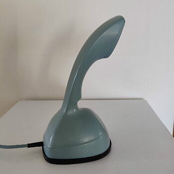 Ericofon grågrön telefon från LM Ericsson 