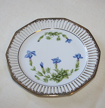 Svaneholm - Porslin - Svensk Fjällflora - Assiett nr 8
