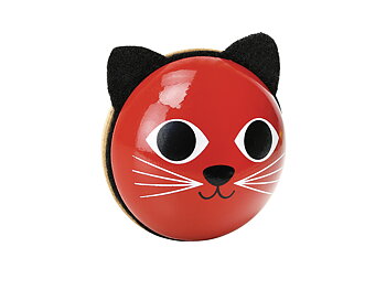 Maracas röd Katt i trä