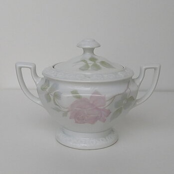 Rosa ros sockerskål från Rosenthal 