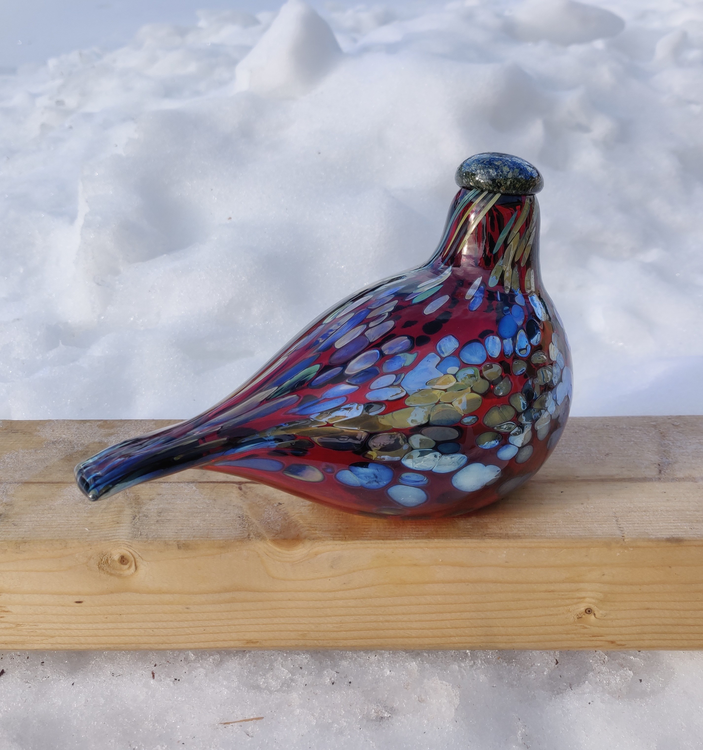 Rubinfågel ur serien Birds by Toikka från Iittala  - 3