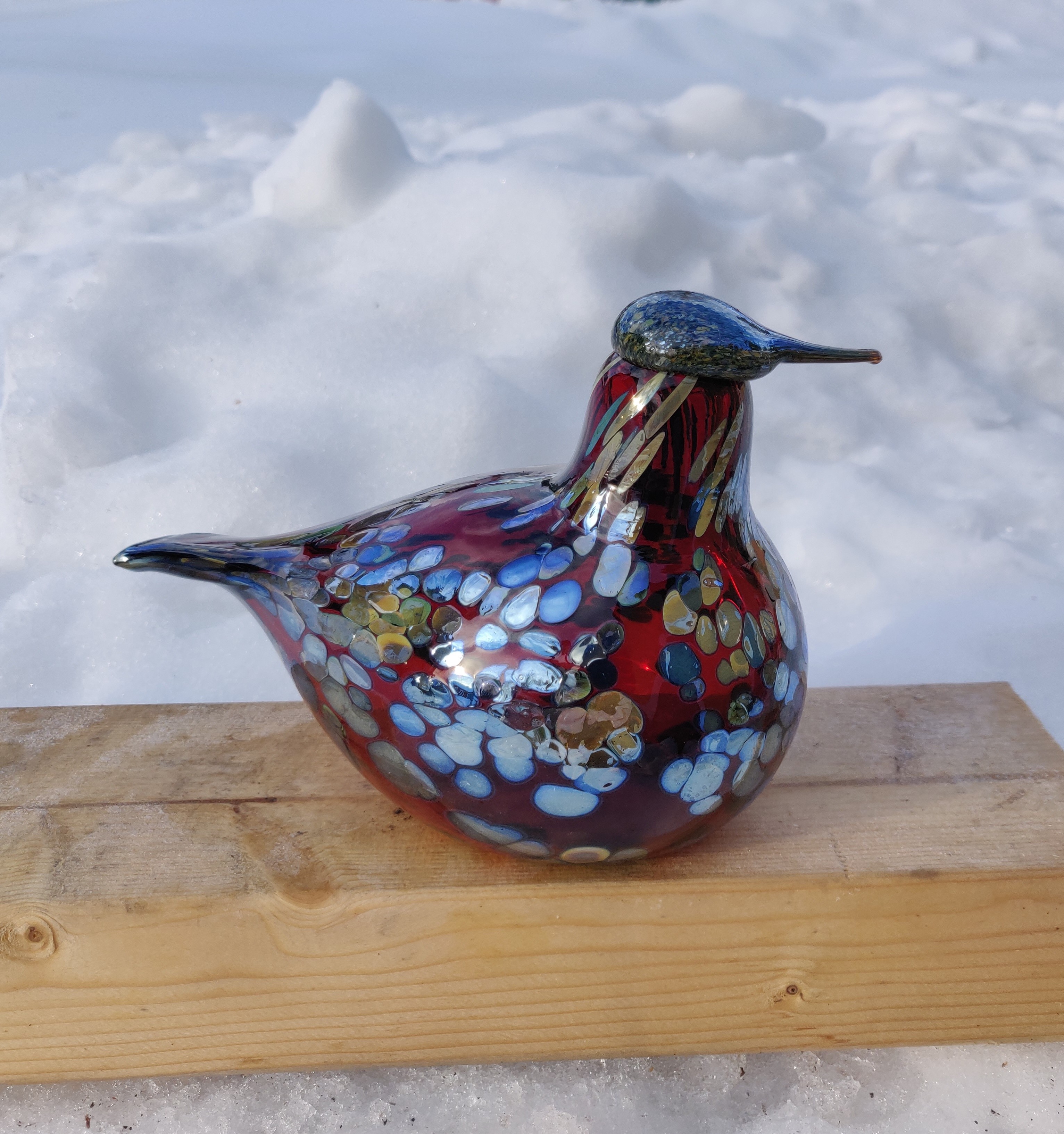 Rubinfågel ur serien Birds by Toikka från Iittala  - 2