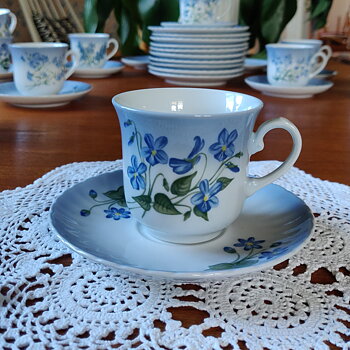 Sveriges Blå Blommor kaffekopp från Svaneholm