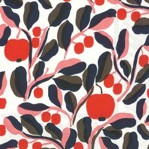 Jaspi White Rose servett från Marimekko