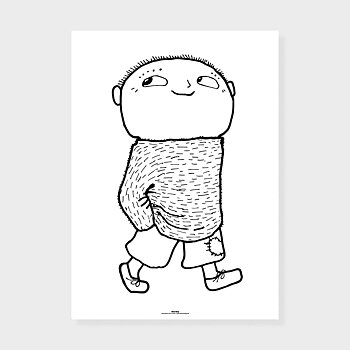Alfons går - Poster flera storlekar