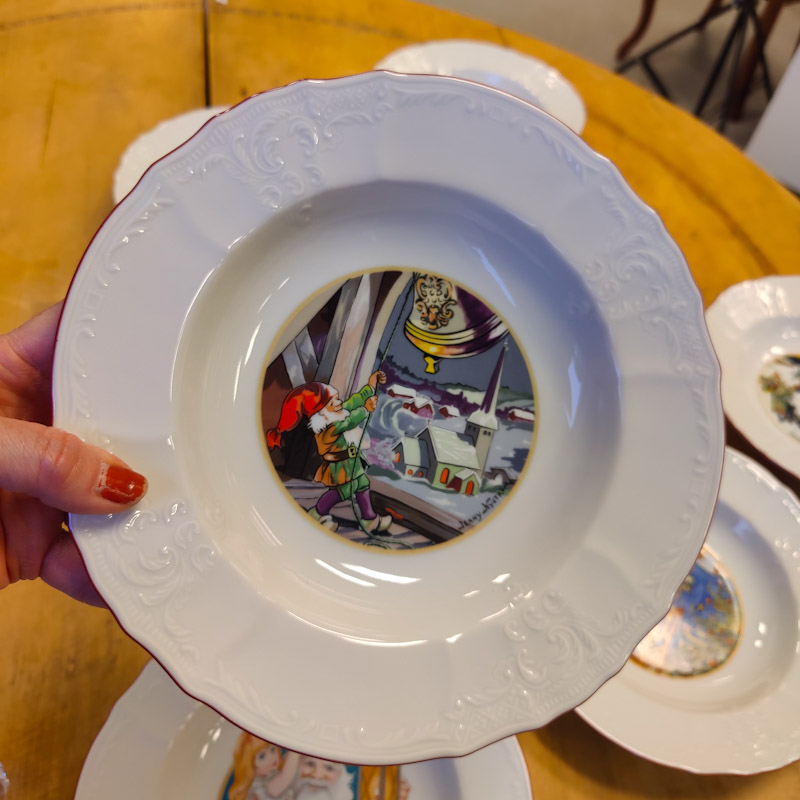Gröttallrik Julmotiv av Jenny Nyström