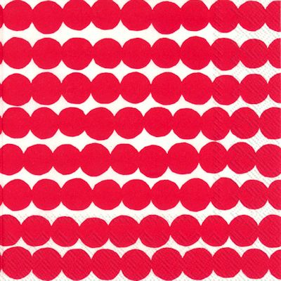 Räsymatto Röd servett från Marimekko  - 2