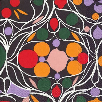  Talvipalsatsi Black servett från Marimekko
