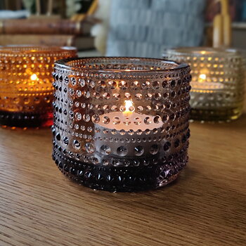 Kastehelmi ljuslykta linne från Iittala 