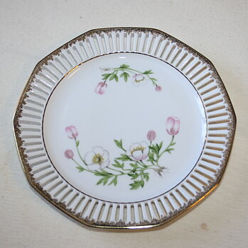 Svaneholm - Porslin - Svensk Fjällflora - Assiett nr 6