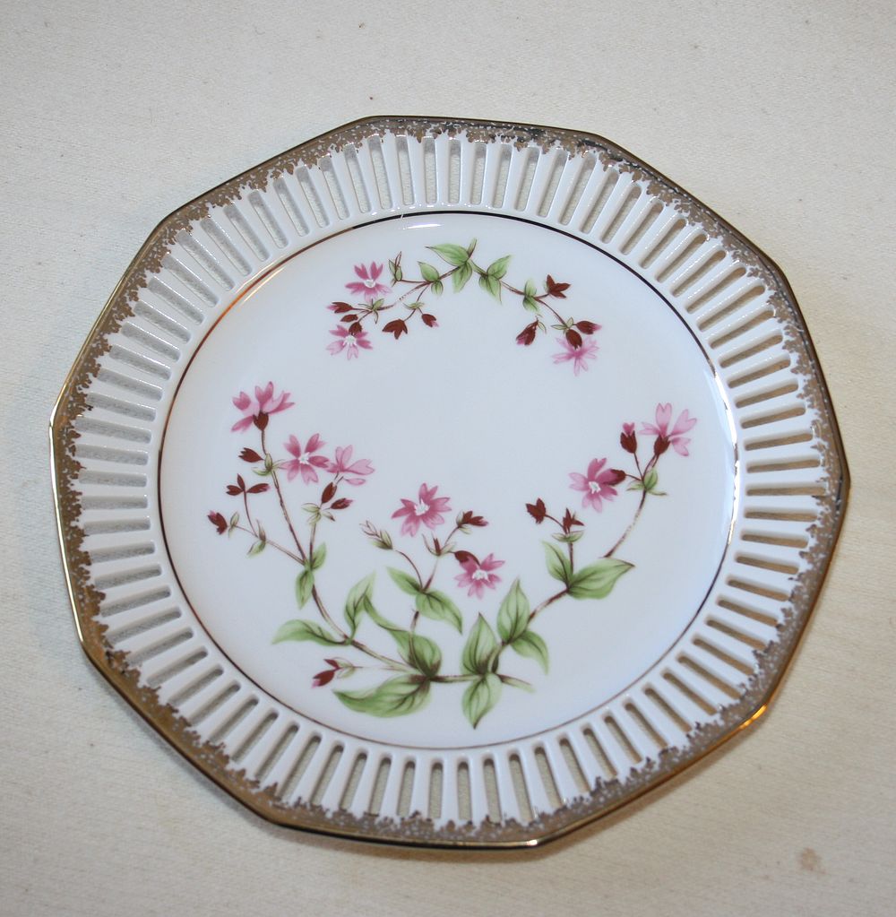 Svaneholm - Porslin - Svensk Fjällflora - Assiett nr 12