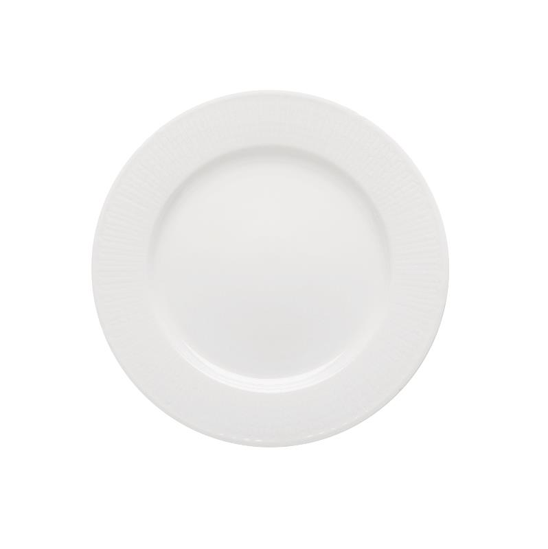 Swedish Grace, vit tallrik 21 cm, från Rörstrand