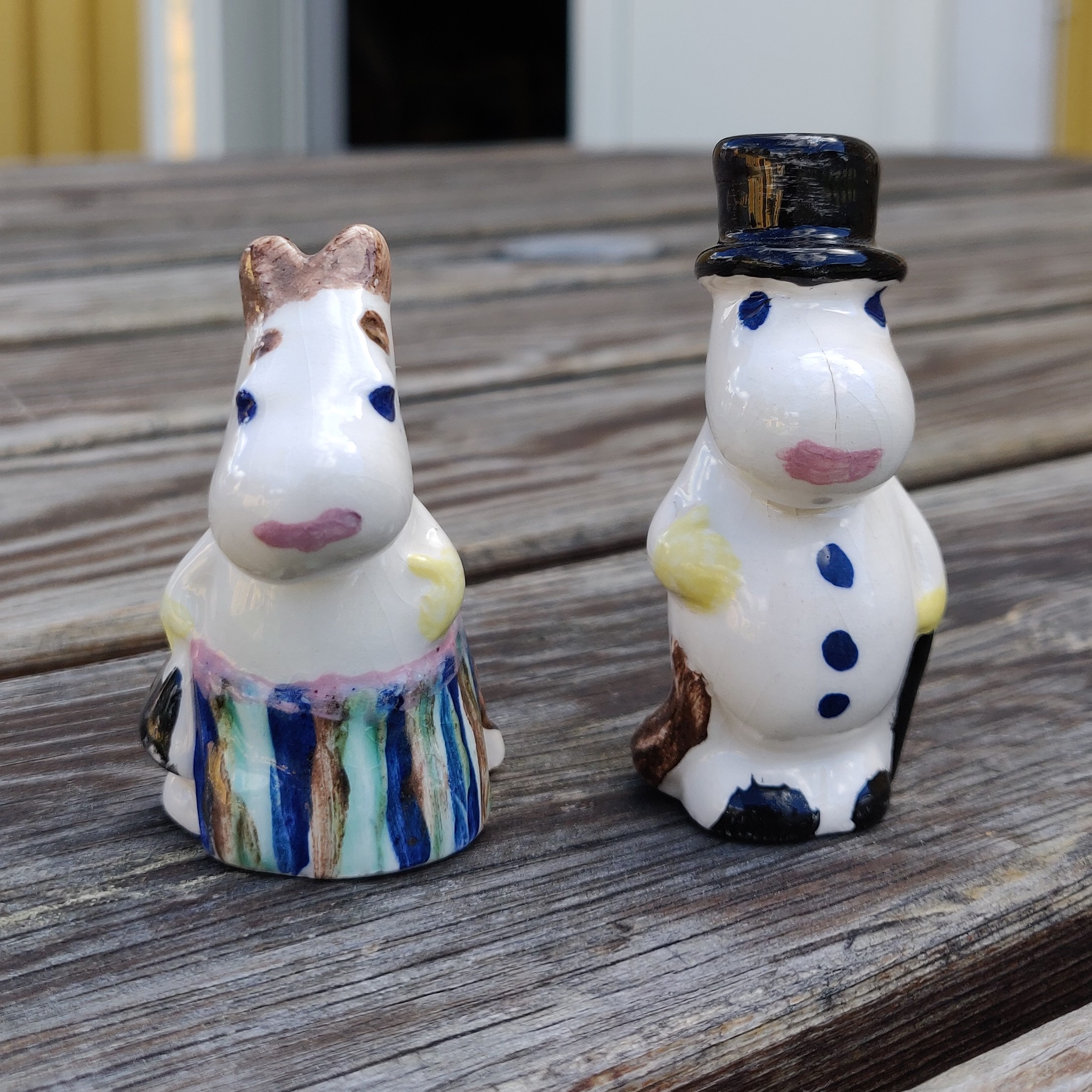 Muminfigurer i keramik