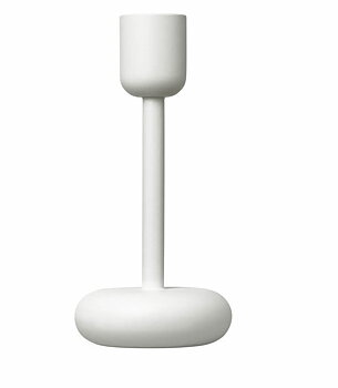 Nappula ljusstake hög vit från Iittala 