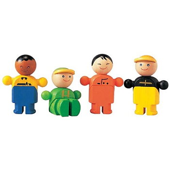 Arbetare i trä från PlanToys 