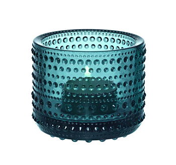 Kastehelmi ljuslykta havsblå från Iittala 