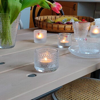 Kastehelmi ljuslykta klar från Iittala 