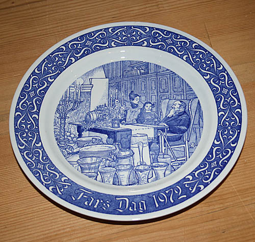 Fars dagstallrik 1972 från Rörstrand 